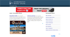 Desktop Screenshot of homeopathybooksonline.com
