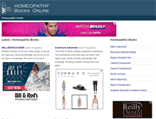Tablet Screenshot of homeopathybooksonline.com